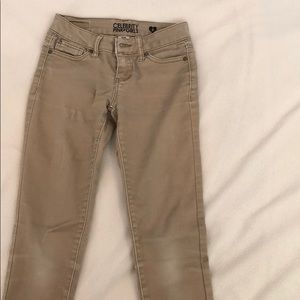 Celebrity Pink Girls Size 8 Skinny leg khakis.